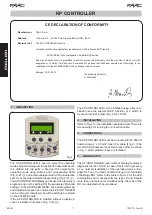 Предварительный просмотр 2 страницы FAAC KP CONTROLLER Manual