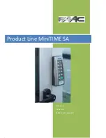 FAAC MiniTIME SA Installation Manual And User Manual preview