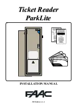 FAAC ParkLite TR Installation Manual предпросмотр