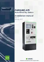 Preview for 1 page of FAAC PARQUBE APS Installation Manual