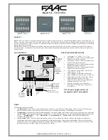 Preview for 1 page of FAAC RESIST TPS SA Manual