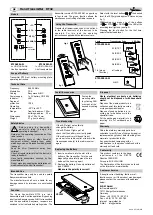 Предварительный просмотр 2 страницы FAAC RT32-5004-01 Operating	 Instruction