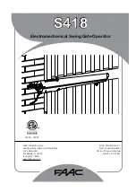 FAAC S418-LE Manual предпросмотр
