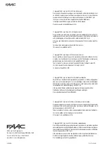Предварительный просмотр 2 страницы FAAC S800 ENC Instruction Manual