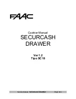 FAAC SECURCASH Service Manual preview