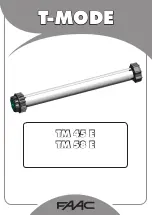 FAAC T-MODE TM 45 E Manual предпросмотр
