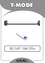 Preview for 1 page of FAAC T-MODE TM R Series Manual