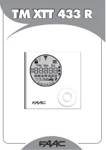 FAAC TM XTT 433 R Manual предпросмотр