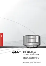 FAAC XGUARD-10 User Manual предпросмотр