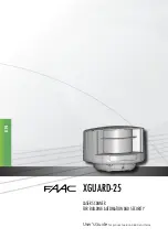 FAAC XGUARD-25 User Manual предпросмотр