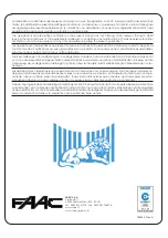 Предварительный просмотр 12 страницы FAAC XK 21 H Quick Start Manual
