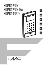 FAAC XKPR125D Manual preview