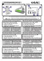 FAAC XT2 Quick Start Manual preview