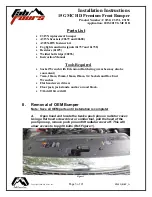 Preview for 3 page of Fab Fours C3150 Installation Instructions Manual