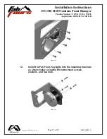 Preview for 16 page of Fab Fours C3150 Installation Instructions Manual