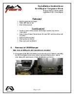 Preview for 3 page of Fab Fours D4351 Installation Instructions Manual