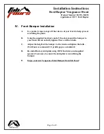 Preview for 8 page of Fab Fours D4351 Installation Instructions Manual