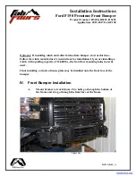 Preview for 9 page of Fab Fours H3250 Installation Instructions Manual