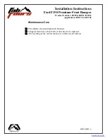 Preview for 13 page of Fab Fours H4550 Installation Instructions Manual