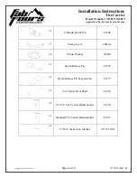 Preview for 4 page of Fab Fours Y1351T Installation Instructions Manual