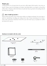 Preview for 2 page of FAB GLASS AND MIRROR BC102 Quick Start Manual