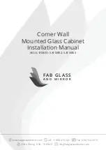 FAB GLASS AND MIRROR L-B130E1 Installation Manual preview