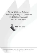 Preview for 1 page of FAB GLASS AND MIRROR L-B130J1 Installation Manual