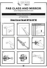 Предварительный просмотр 1 страницы FAB GLASS AND MIRROR MB48x60-SB630 Assembly Instructions