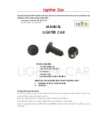 Preview for 1 page of FAB LIGHTER CAR Manual