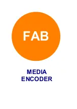 Preview for 1 page of FAB Media Encoder User Manual