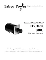 Fabco Power HYDRO 300C Instruction Manual preview