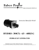 Fabco Power HYDRO 300CX-4.5-60HZ-G Instruction Manual preview