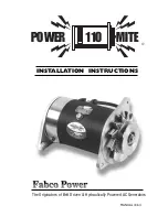 Preview for 1 page of Fabco Power-Mite 110 Installation Instructions Manual