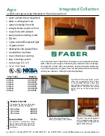 Предварительный просмотр 1 страницы Faber 607405/630006623 Specifications