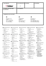 Preview for 60 page of Faber BASKET BSK20 Manual