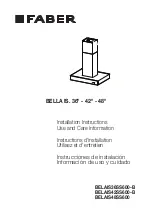 Preview for 1 page of Faber BELAIS48SS600 Installation Instructions; Use And Care Information