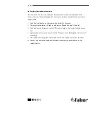 Preview for 32 page of Faber BF110V/Straight Installation Manual And User'S Manual