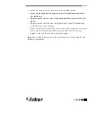 Preview for 35 page of Faber BF110V/Straight Installation Manual And User'S Manual