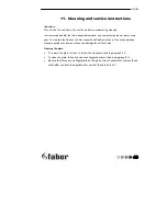 Preview for 49 page of Faber BF110V/Straight Installation Manual And User'S Manual