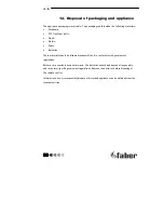 Preview for 50 page of Faber BF110V/Straight Installation Manual And User'S Manual