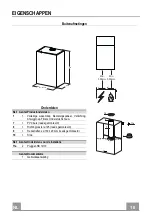 Предварительный просмотр 18 страницы Faber CUBIA GLOSS PLUS EV8 WH A60 Instruction Manual