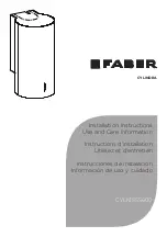 Faber CYLINDRA CYLN15SS600 Installation Instructions; Use And Care Information preview