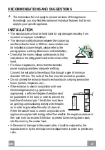 Предварительный просмотр 4 страницы Faber Cylindra Isola Gloss Instruction Manual