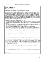 Предварительный просмотр 49 страницы Faber Dama 30 SS Installation Instructions; Use And Care Information