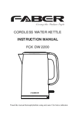 Faber FCK DW 2200 Instruction Manual preview