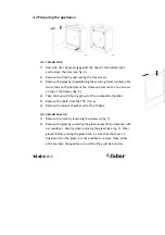 Preview for 14 page of Faber FEELING Installation Manual And User'S Manual