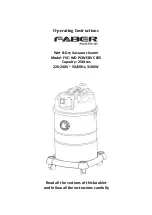 Faber FVC-WD POWERVC 825 Operating Instructions Manual предпросмотр