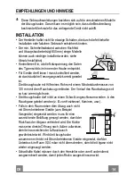 Preview for 14 page of Faber Inca Lux Glass Instruction Manual