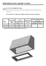 Предварительный просмотр 7 страницы Faber LINSPT301228 Installation Instructions; Use And Care Information