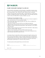 Preview for 20 page of Faber MAESTRALE MAES3018SS600-B Installation Instructions; Use And Care Information